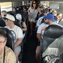 California Wonders Charters - Our group enjoying our bus ride.