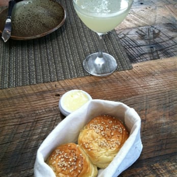Husk - Rolls and butter and a gin cocktail. - Southern Near Me - Nashville, Tennessee