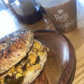 Cafe 33 - Chorizo Delight Bagel - Coffee & Tea Near Me - Sacramento, California