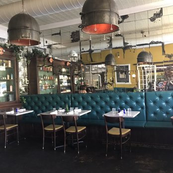 Hillside Farmacy - Loving the antique retro decor - New American Near Me - Austin, Texas