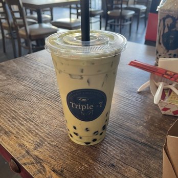 Triple-T - Matcha green tea Smoothie with boba - Noodles Near Me - Gardena, California Triple-T - Matcha green tea Smoothie with boba - Noodles Near Me - Gardena, California