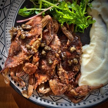 Wegmans - HOME COOKING: Sautéed soft-shell crabs from Wegmans, with brown butter-caper-lemon sauce & cauliflower puree - Grocery Near Me - Burlington, Massachusetts