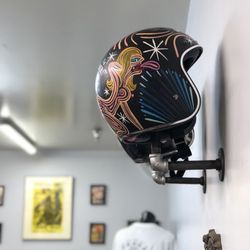Rebel Hair And Tattoo - Always a place to hang your helmet.