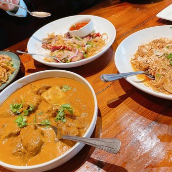 Rangoon Burmese Kitchen - Pumpkin Pork Stew (foreground) - Burmese Near Me - Honolulu, Hawaii Rangoon Burmese Kitchen - Pumpkin Pork Stew (foreground) - Burmese Near Me - Honolulu, Hawaii