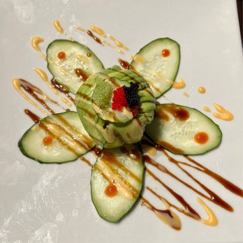 Sushi R91 - A-bomb small plate. The sushi is wrapped in avocado. - Sushi Bars Near Me - Corona, California Sushi R91 - A-bomb small plate. The sushi is wrapped in avocado. - Sushi Bars Near Me - Corona, California