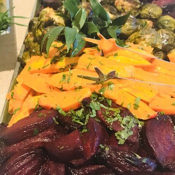 Garelick & Herbs - Roasted root vegetables and cous cous with butternut squash and cranberries - Caterers Near Me - Southport, Connecticut Garelick & Herbs - Roasted root vegetables and cous cous with butternut squash and cranberries - Caterers Near Me - Southport, Connecticut
