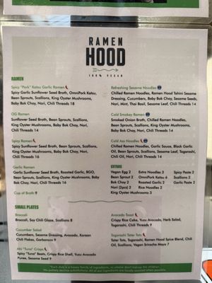 Menu photo 2 Ramen Hood Los Angeles, CA Menu photo 2 Ramen Hood Los Angeles, CA