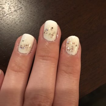 QQ Nails & Spa - Rough uneven tips and yellowed glitter. No excuse for the lacking attention to detail and sloppy work. Refused to fix problem - Nail Salons Near Me - Baltimore, Maryland QQ Nails & Spa - Rough uneven tips and yellowed glitter. No excuse for the lacking attention to detail and sloppy work. Refused to fix problem - Nail Salons Near Me - Baltimore, Maryland