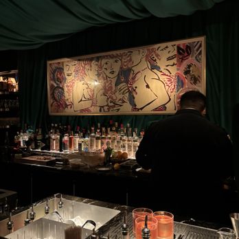 Kitty's Cosmopolitan Club - Bar back mural - Lounges Near Me - Chicago, Illinois Kitty's Cosmopolitan Club - Bar back mural - Lounges Near Me - Chicago, Illinois