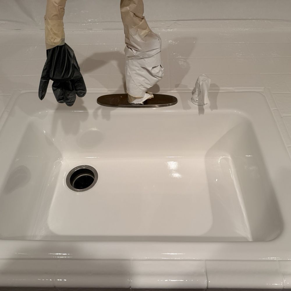 Simply Reglaze - Sink after - Refinishing Services Near Me - Anaheim, California