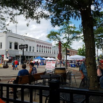 Tilted Axis Brewing Company - Outdoor seating area during Lapeer Days. - Breweries Near Me - Lapeer, Michigan