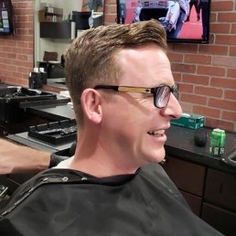 After haircut, shave, and facial After haircut, shave, and facial