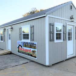 Thrifty Backyard Portable Buildings - Prebuilt Building's Shed to Tiny Home Possibilities. Size from 16' x 54'. Available Options: Electric PKG, Insulated Floor, Walls, Ceiling