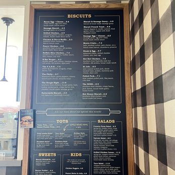 The Biscuit Bar - Menu - New American Near Me - Abilene, Texas