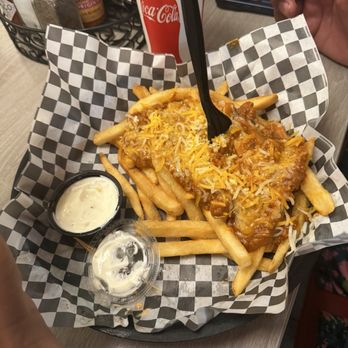 Charmer’s Fresh Burgers - 1of 4 of the family pack we choose chili cheese fries - Burgers Near Me - Banning, California