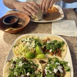 I got the carne asada, fish, and chicken taco. I got the carne asada, fish, and chicken taco.