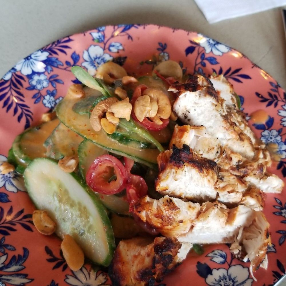 Barrio - Cucumber Spicy Cashew Salad $13 with chicken $5 - Mexican Near Me - Chicago, Illinois Barrio - Cucumber Spicy Cashew Salad $13 with chicken $5 - Mexican Near Me - Chicago, Illinois