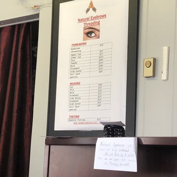 Natural Eyebrows Threading - Prices - Threading Services Near Me - Pittsburgh, Pennsylvania