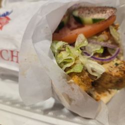 Greek Pita - Chicken shawarma sandwich