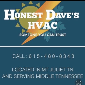 Honest Dave's HVAC - Heating & Air Conditioning/HVAC Near Me Honest Dave's HVAC - Heating & Air Conditioning/HVAC Near Me