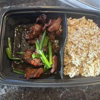 P.F. Chang's - Overcooked Mongolian Beef. This is literally all they gave us in our order. - Chinese Near Me - Lone Tree, Colorado