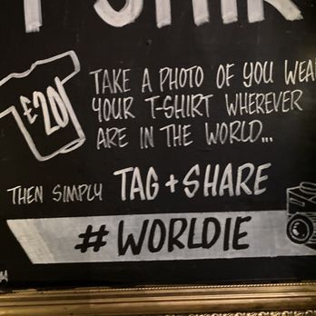 The World's End - Grabbed a t-shirt to join in the traveler fun. - Pubs Near Me - Edinburgh, EDH