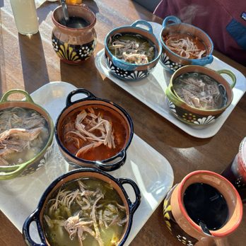 Peke's Pozole - Pozole flight - Mexican Near Me - Chicago, Illinois Peke's Pozole - Pozole flight - Mexican Near Me - Chicago, Illinois