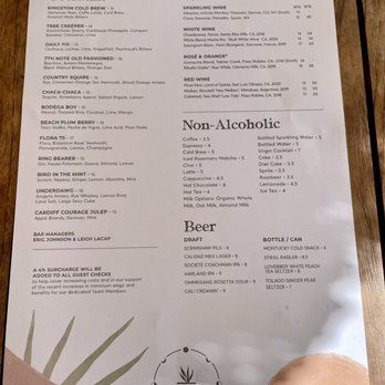 Waverly - Cocktail Menu - Breakfast & Brunch Near Me - Cardiff, California Waverly - Cocktail Menu - Breakfast & Brunch Near Me - Cardiff, California