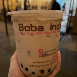 Horchata milk tea with boba Horchata milk tea with boba