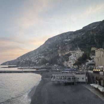 Amalfi - A blurry look from the SITA bus window heading back to Amalfi - Local Flavor Near Me