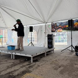 Shaded Celebrations Tent Rental - Stage rental McHenry