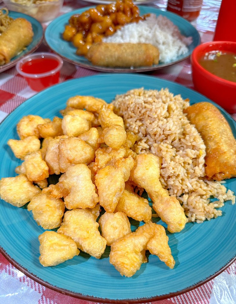 Food from Nacho's Red Dragon Chinese Restaurant