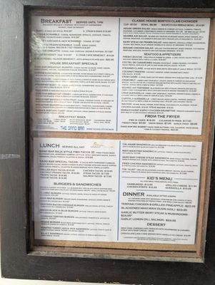 Menu photo 6 The Sand Bar Capitola, CA