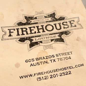 Firehouse Lounge - Menu / Contact Info - Lounges Near Me - Austin, Texas Firehouse Lounge - Menu / Contact Info - Lounges Near Me - Austin, Texas