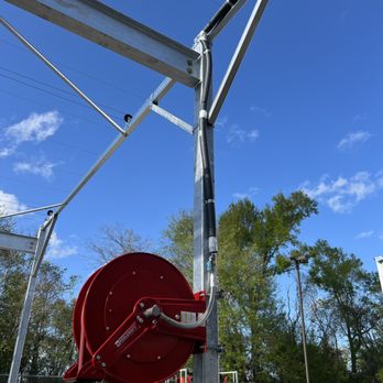 Power Up Plumbing - Outdoor Water Line for a Tractor Supply and Industrial Hose Reel Installation - Plumbing Near Me - Houma, Louisiana Power Up Plumbing - Outdoor Water Line for a Tractor Supply and Industrial Hose Reel Installation - Plumbing Near Me - Houma, Louisiana
