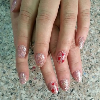 Top Care Nails - Sparkle hearts - Nail Salons Near Me - Bangor, Maine Top Care Nails - Sparkle hearts - Nail Salons Near Me - Bangor, Maine
