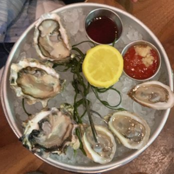 Blue Fin - Oyster Sampler - Sushi Bars Near Me - New York, New York Blue Fin - Oyster Sampler - Sushi Bars Near Me - New York, New York
