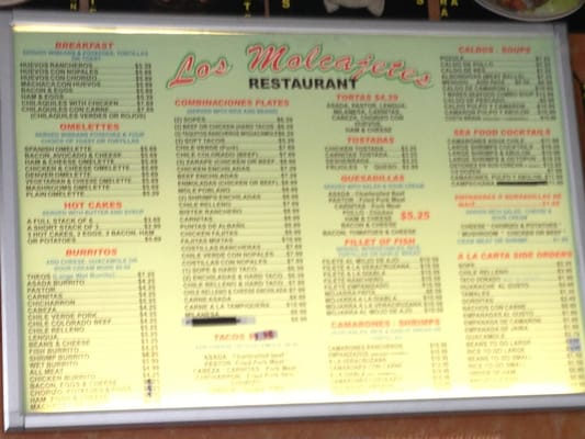 Menu photo 2 Las Molcajetes La Puente, CA