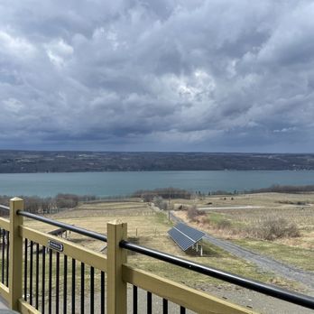 Two Goats Brewing - View from the deck - Breweries Near Me - Hector, New York