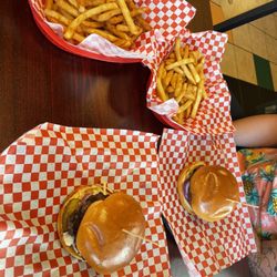 Red Wagon - Hamburger and French Fries