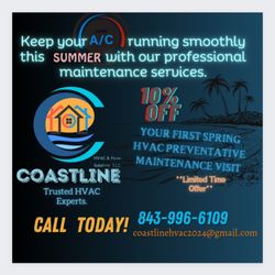 Coastline HVAC and Home Solutions - Call today and get a qoute on your ac replacement.