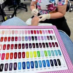 Fancy Nails - I did the spa pedicure with my mom and 3 sisters! They took us in as walk ins and were so nice and accommodating!