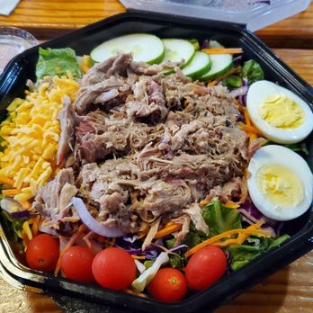 Bubbalou's Bodacious Bar B Que - Bubbalicios salad with pulled pork - Caterers Near Me - Orlando, Florida