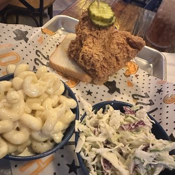 Tumble 22 - Regular Mac-N-Cheese Regular Coleslaw 2-Piece Boneless Thigh - Chicken Shop Near Me - Houston, Texas