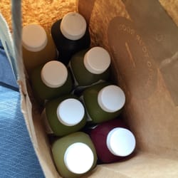 Went a little crazy today and bought a cleanse, even though I'm not doing a cleanse. 8 juices for $40!!!!!!