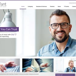 Brandastic - AFFANT: Affant Communications enhances their logo with a new mark and look. A brand new website with anchored sub-navigation and image-drive