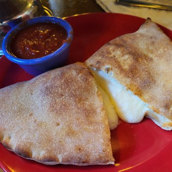 Home Slice Pizza - Cheese calzone with marinara - Pizza Near Me - Houston, Texas