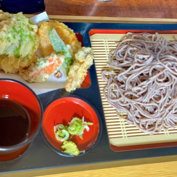 Sobakatsu - Cold soba with tempura dish and vegetables - Japanese Near Me - San Francisco, California Sobakatsu - Cold soba with tempura dish and vegetables - Japanese Near Me - San Francisco, California