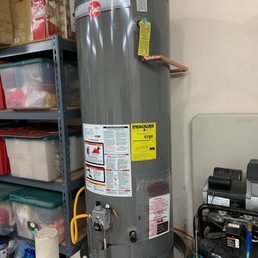 New Rheem 50 gal gas water heater