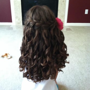 Sizzle Salon - My oldest daughters braid and curls for my wedding. - Hair Salons Near Me - Allen Park, Michigan